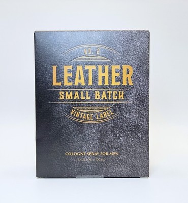 LEATHER No. 2 Small Batch Vintage Label Cologne Spray for Men 3.4 oz SEALED BOX