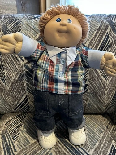 1985 Cabbage Patch Boy HM 3 Blue Eyes OK Factory.