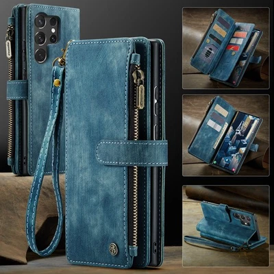 CaseMe Purse Luxury Zipped Multifunction Flip Card Slot Holder Wallet Case Cover - Image 1 of 4