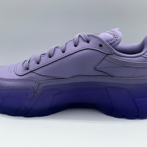 Reebok Club C x Cardi B Junior Purple Shoes - Kids Youth Size 5.5 Women's Size 7 thumbnail 6