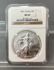 2001 American Silver Eagle - NGC - MS 69