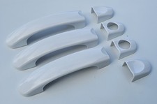 Blanc Brillant Poignée Housses Bords pour VW T5 T6 Transporter, Caravelle & Kit