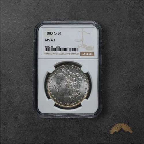 1883-O Silver Morgan Dollar $1 - NGC MS62 - New Orleans