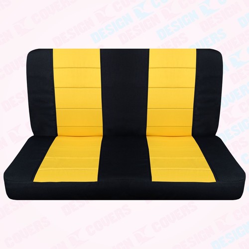 Funda de asiento trasero se adapta a Jeep Wrangler YJ-TJ-LJ 1985-2006 dos tonos bonitos colores - Imagen 20 de 28