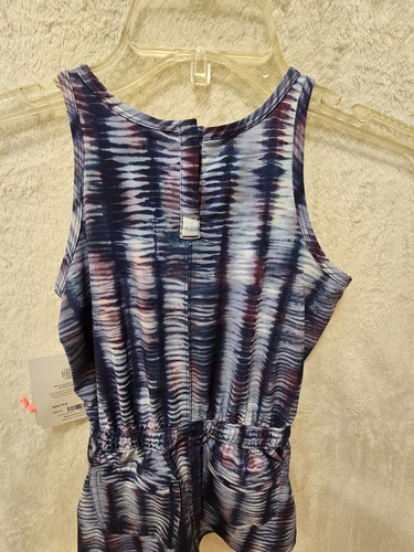 NWTS Athleta Girl On the Go Romper Shoreline Enchanted Blue Purple Size XS 6 - Picture 11 of 15