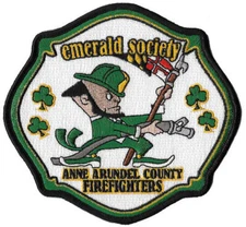 Anne Arundel County, MD Emerald Society Maltese / Fire Patch