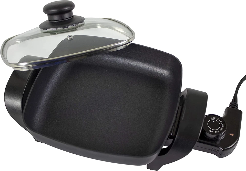 Nesco, черный, ES-08, электрическая сковорода, 8 дюймов, 800 Вт - Изображение 2 из 4