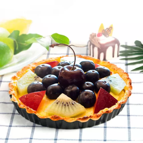 Quicheform 28cm Tarteform mit Hebeboden Antihaftbeschichtete Obstkuchenform DE - Bild 2 von 12