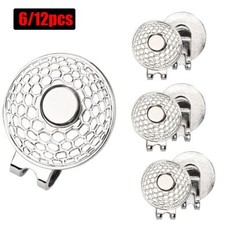 6/12Pack Golf Magnetic Hat Clip Ball Marker Hat Clip For Ball Marker Golf Gifts