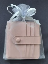 💗 New Beige Women’s Mini Wallet – Small Cute Card Holder, Gift Ready Bag