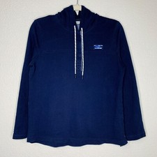 L.L Bean Women s Outdoors Blue Pullover Hooded Sweatshirt