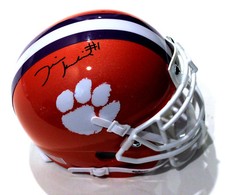 Derion Kendrick Signed Clemson Tigers Mini Football Helmet w/COA #1 C
