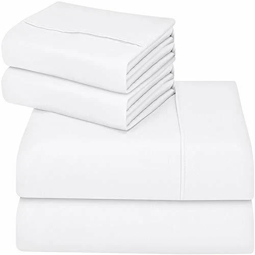Soft Brushed Microfiber 4 Piece Bed Sheet Set with Pillow Cases Utopia Bedding - Image 3 of 4
