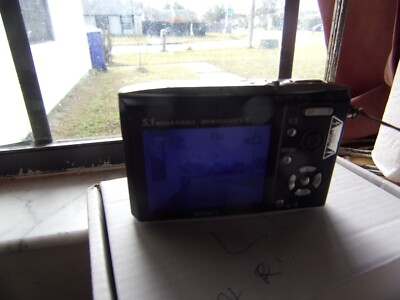 Sony Cyber-shot DSC-T5 Digital Camera & Battery -NO CHARGER - Works with Issues