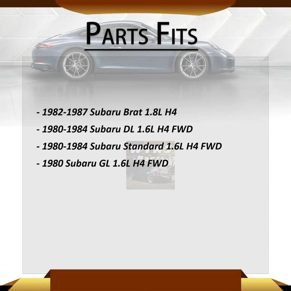 Conjunto de juntas CV delantero derecho para Subaru Standard 1980-1984 tracción delantera Foto 2 de 2