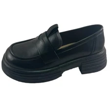 Lonza 183672 Black Leather Loafer Shoe
