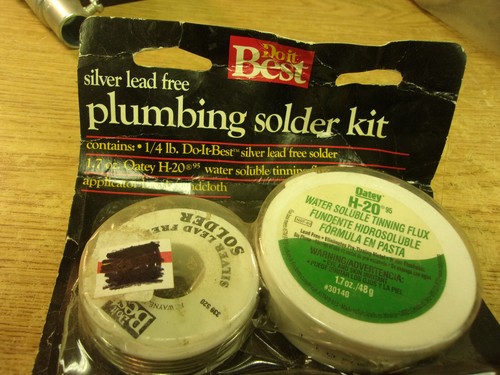 NEW Do It Best Silver Lead Free Plumbing Solder Kit 301477 O/M 1-6 FREE SHIPPING