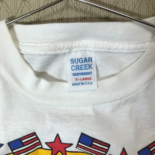 Vtg 1992 Miss-Tee-V-Us Stars & Stripes 4th of July Flag SHIRT XL Single-Stitch - Picture 5 of 10
