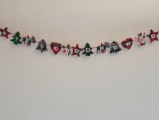 Christmas garland peg Advent Calendar - 1.9m long
