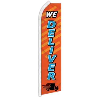 Open Pickup & Delivery Swooper Flutter Advertising Restaurant Business Flags