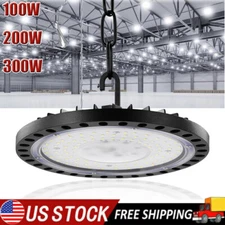 UFO LED High Bay Light 100-300W Workshop Garage Lights Industrial Warehouse Lamp