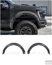 For 21-Up Ford F-150 Raptor Factory CARBON FIBER Front Side Wheel Fender Flares