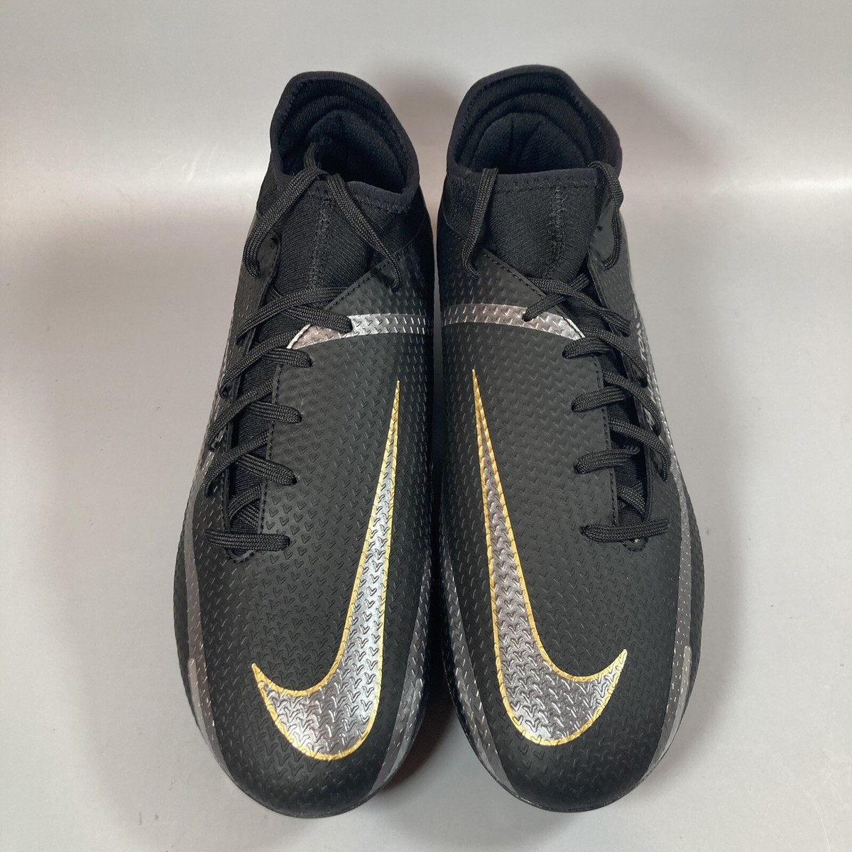 Size 8 - Nike Phantom GT 2 Academy DF MG Black Metallic Gold