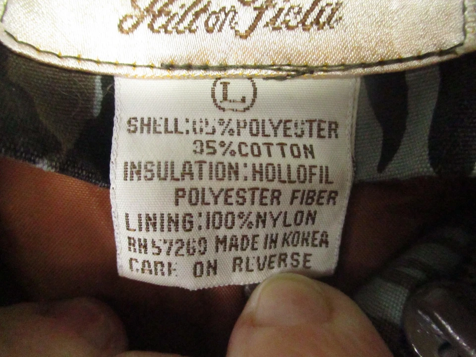 Vintage Trophy Club Camoflauge Coveralls Large Insulated Hunting Woodland - Image 4 of 4