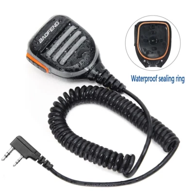Baofeng Walkie Talkie Speaker Microphone Dual PTT Mic For UV-5R BF-888S UV-5RH