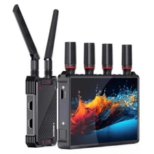 083H 400M 7" LCD Screen HDMI Extender Wireless HDMI Transmitter Receiver US Plug