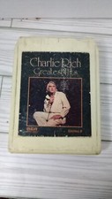 Charlie Rich 8track Greatest Hits 8-Track Cartridge Tape