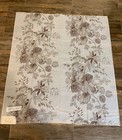Vintage Mid Century Modern WEST GERMAN 70s Retro Fabric Flower Floral Sheer MCM — photo 2