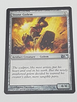 Magic the Gathering Einzelkarte Stone Golem bespielt