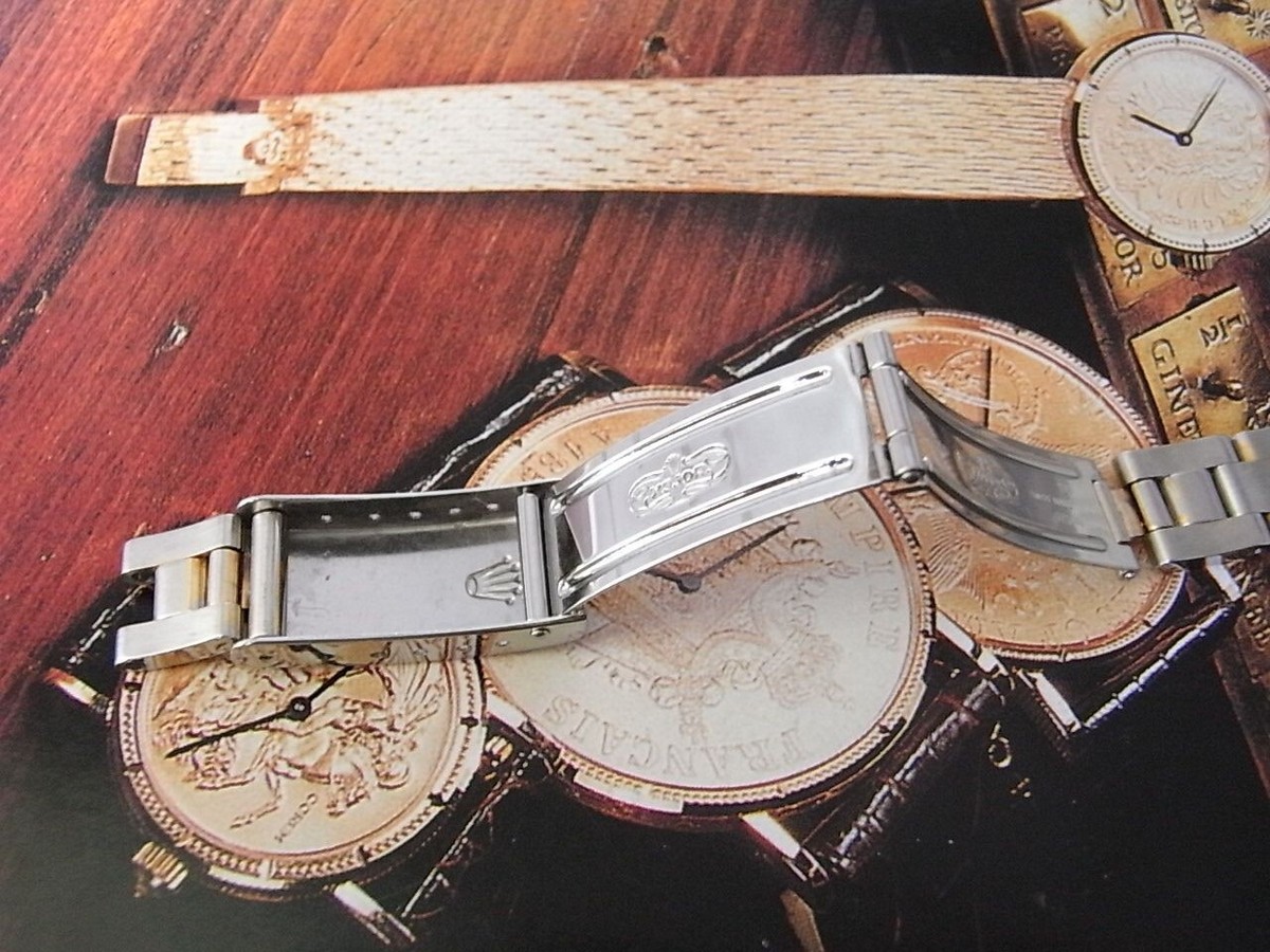 Rolex Lady 10mm 尾錠(WG) & 13mm 革ベルト Rolex Lady 10mm 尾錠(WG) & 13mm 革ベルト