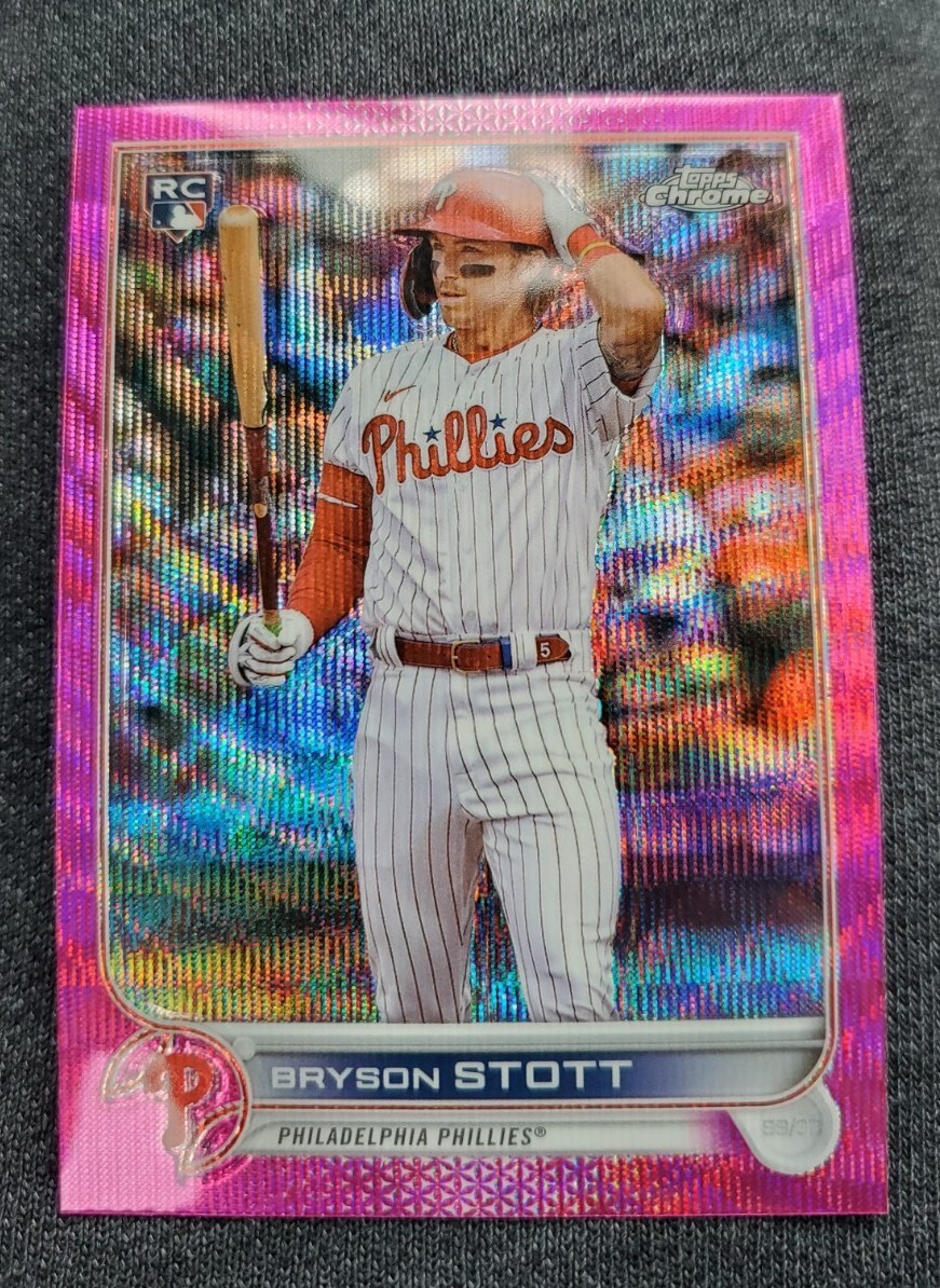 2022 Topps Chrome update Pink Wave Bryson Stott USC-154 RC