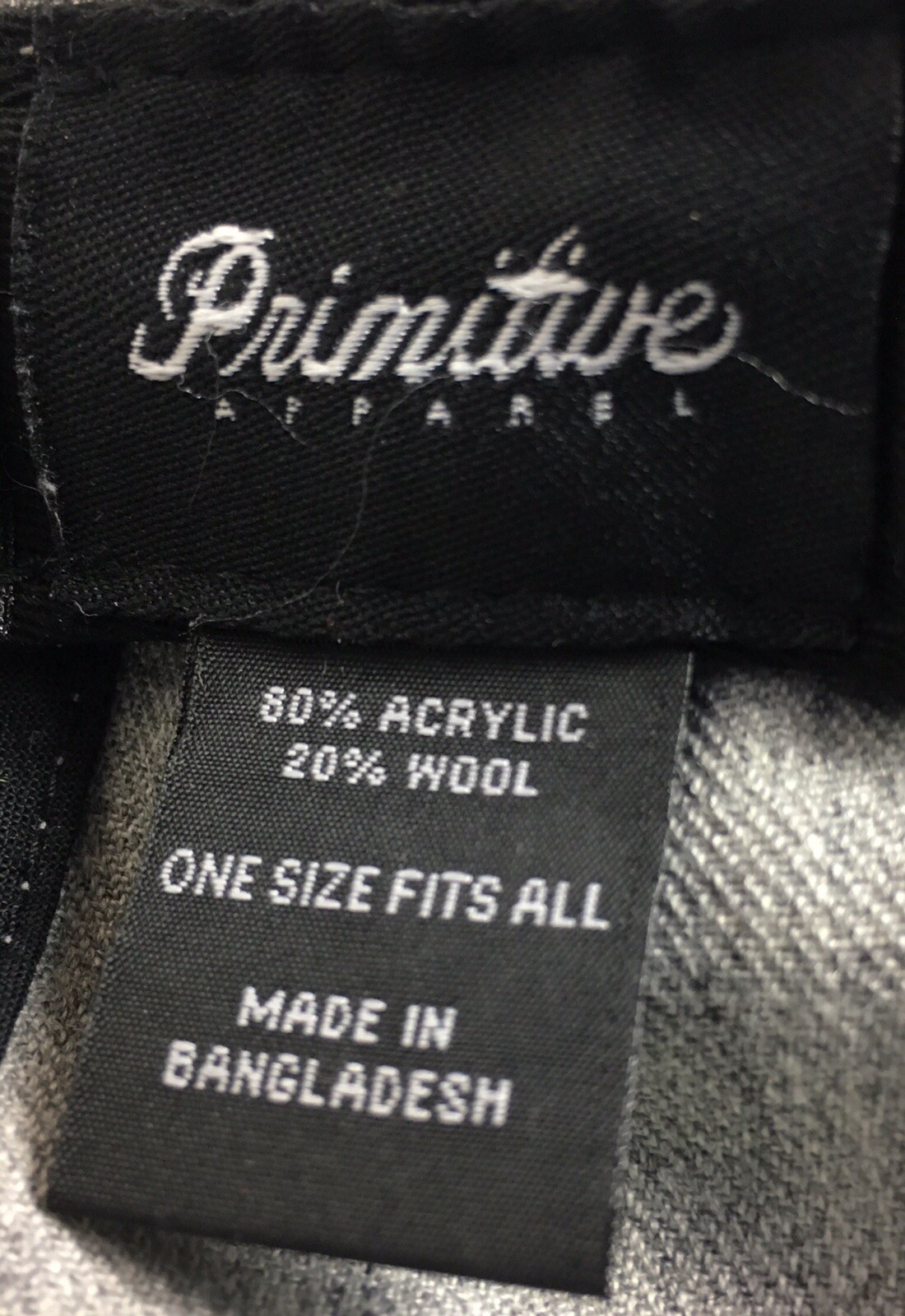 Primitive Nuevo Script Baseball Cap Gray Headwear… - image 11