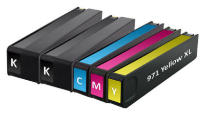 5x TINTE PATRONEN für HP 970XL+971XL OfficeJet Pro X451DW X476DW X551D