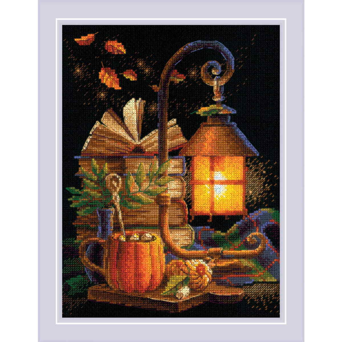 Riolis counted cross stitch kit ""Cozy Autumn"", 18x24cm, DIY