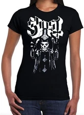 Ghost ROCK BAND Women's Black T-Shirt