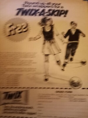 Hs1 Ephemera 1969 Reklame Twix a Skip 