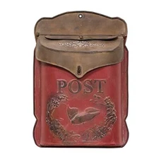 Vintage Rusted Post Box Mailbox Wall Mount Functional Mailbox For Kids And Adult