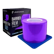 Purple Barrier Film, Plastic Sheeting Dental Tattoo Adhesive 1200 4" x 6" Sheets