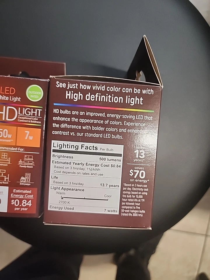 2 Pack - GE 45441 LED Light Bulb, Pr20, Diffused Soft White, 500 Lumens 7 Watt - Image 2 of 4