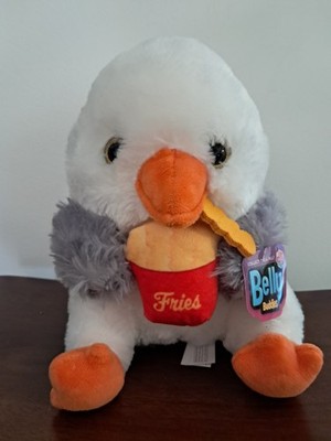 Belly Buddy Seagull with French Fry Plush Toy 8.5 inch tall Soft New with tag