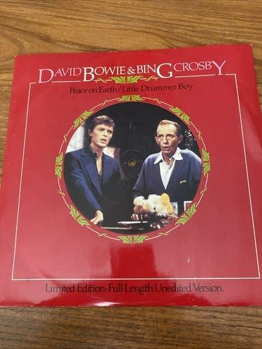 David Bowie & Bing Crosby Peace On Earth/Little Drummer Boy Vintage 1983 EP Rare