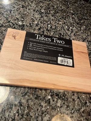 J. K. Adams Co. Takes Two Hard Rock Sugar Maple Cutting Board NEW