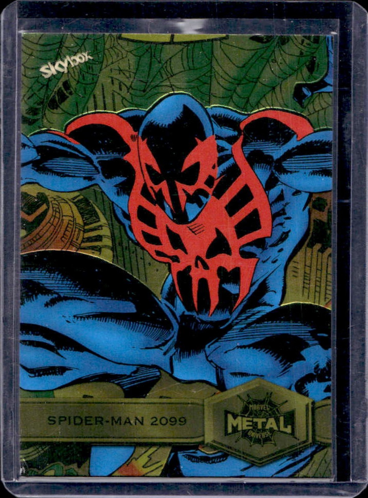2021 Skybox Metal Universe Marvel Spider Man Spider-Man 2099 Gold Light FX #184