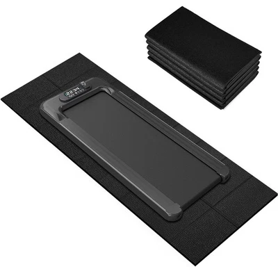 WERCHO Treadmill Mat,70"x32",6mm Thickness Foldable Exercise Equipment Mat for Carpe...