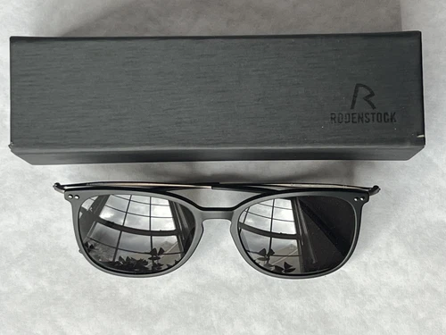 Rodenstock Germany R3306 A 145 Cat 3 Polarized Sunglasses Matte Black with Case