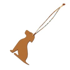 Hermes Petit H Bag Charm Toffee Canopi Togo Chevre Mysore 10 in Excellent